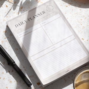 A5 Daily Planner Pad / Elenco cose da fare / WFH desk pad / Productivity pad / Pianificatore quotidiano