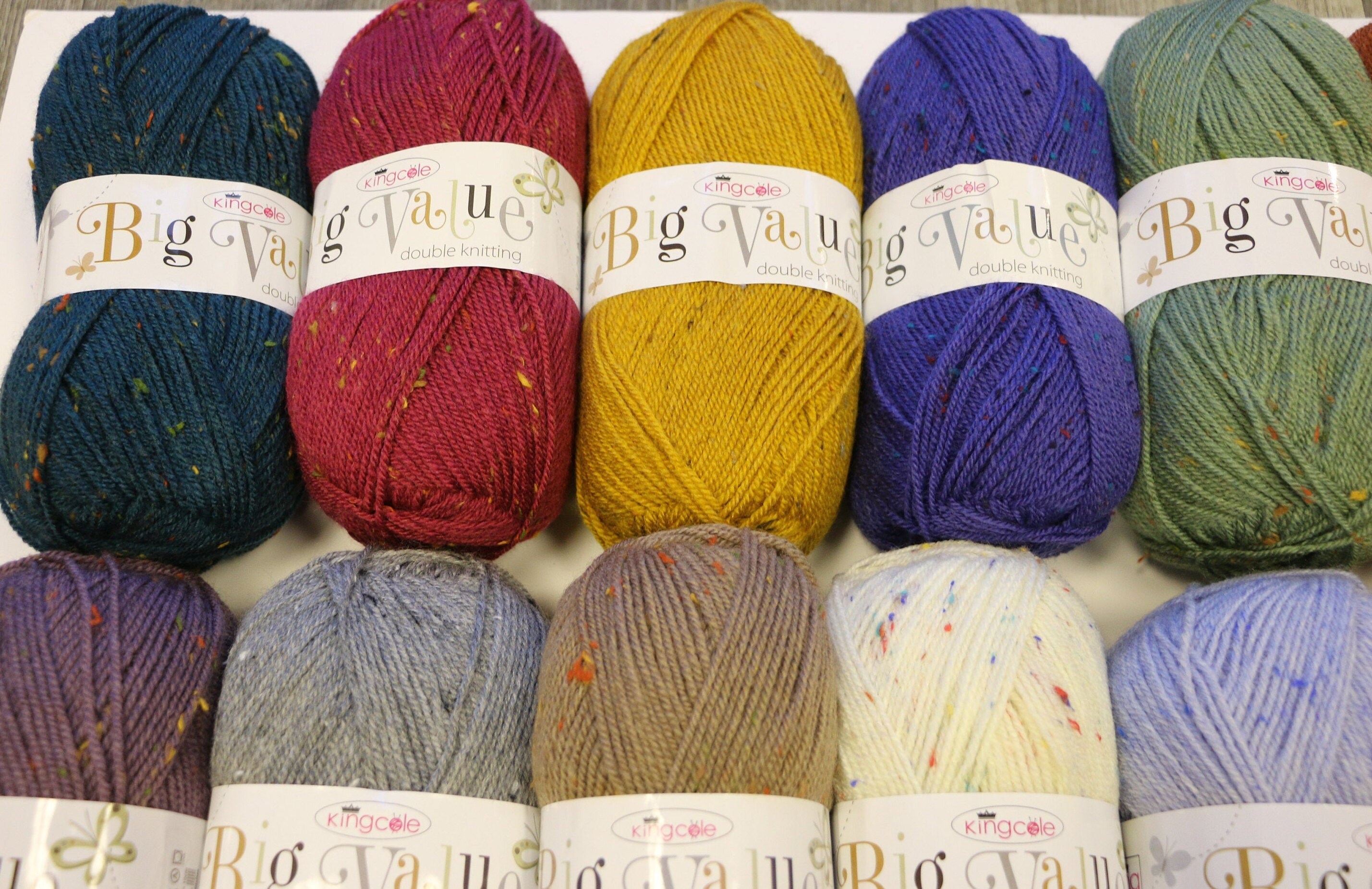 100g Balls of King Cole Big Value DK Knitting Wool Yarn Double Etsy UK