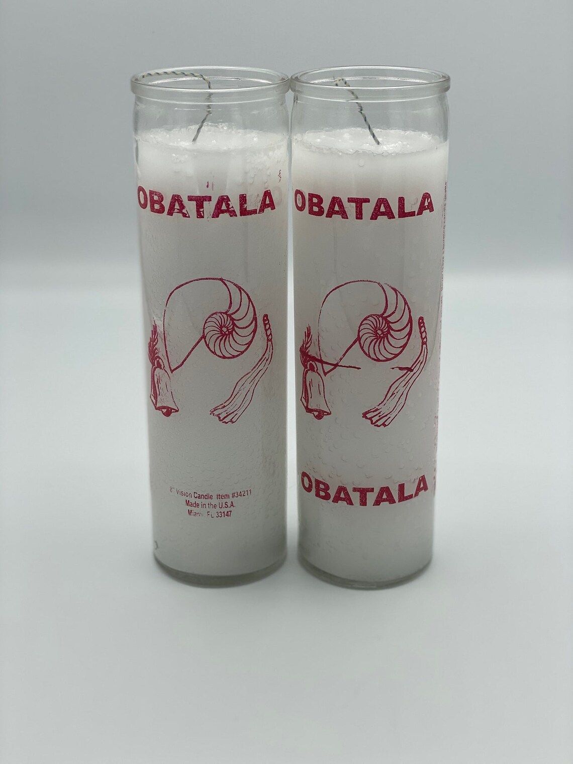 Orisha Obatala 7 Day Candle Vision Candles Spiritual Etsy