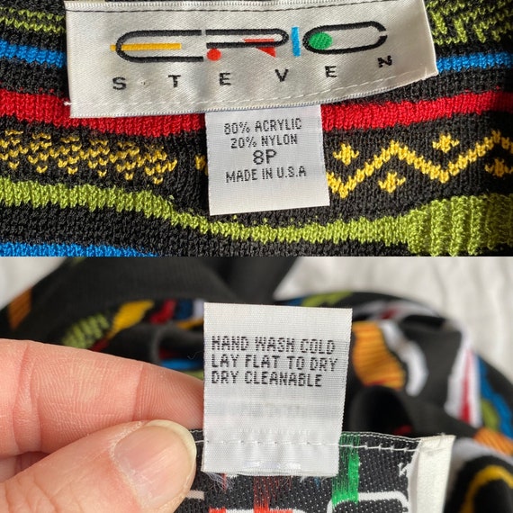 Epic Steven Colorful Abstract Geometric Print Ope… - image 9