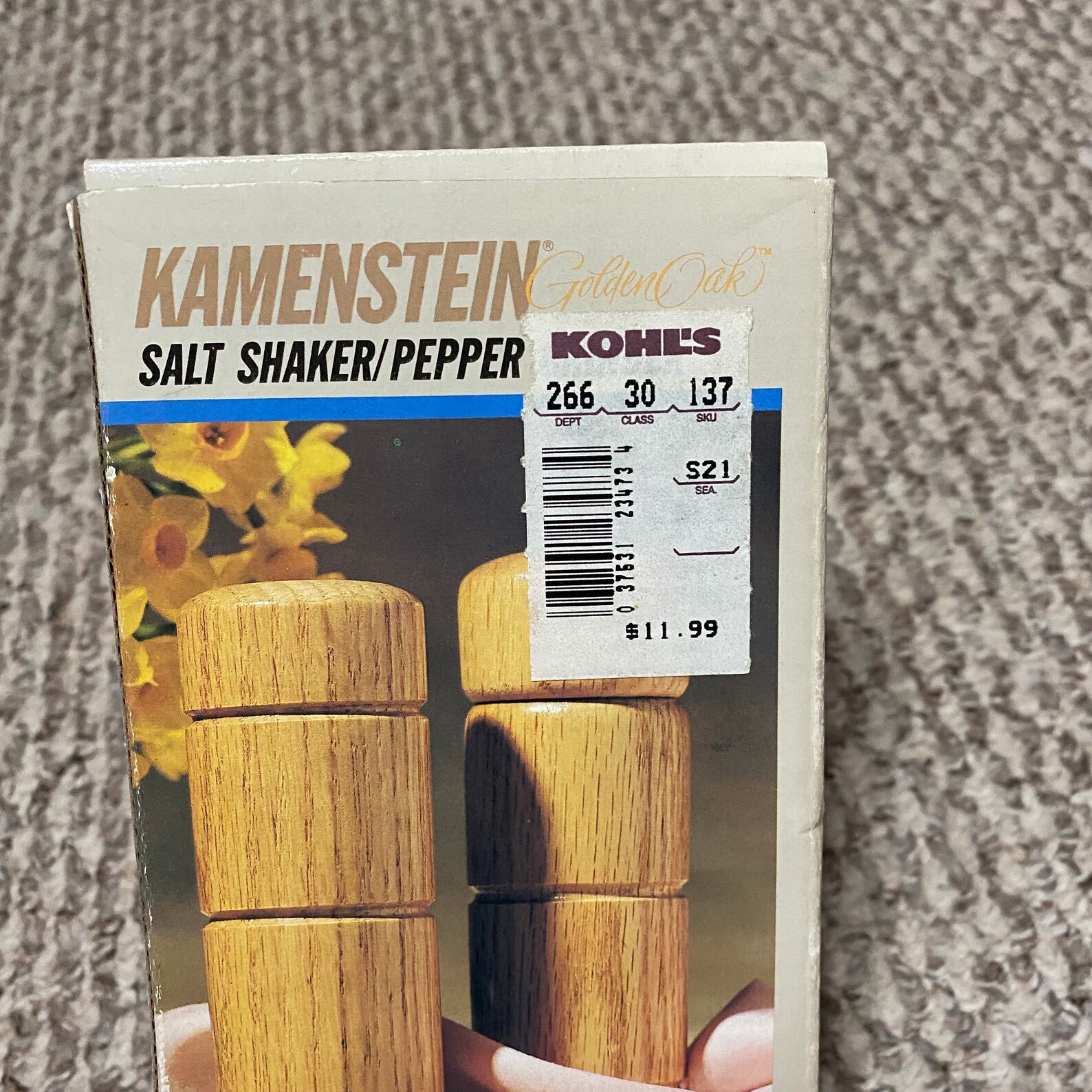 Kamenstein Golden Oak Salt and Pepper Grinder Set 1990 Newold Stock Etsy