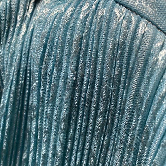 New Discoveries Blue Shiny Blouson Dress Union Ma… - image 10