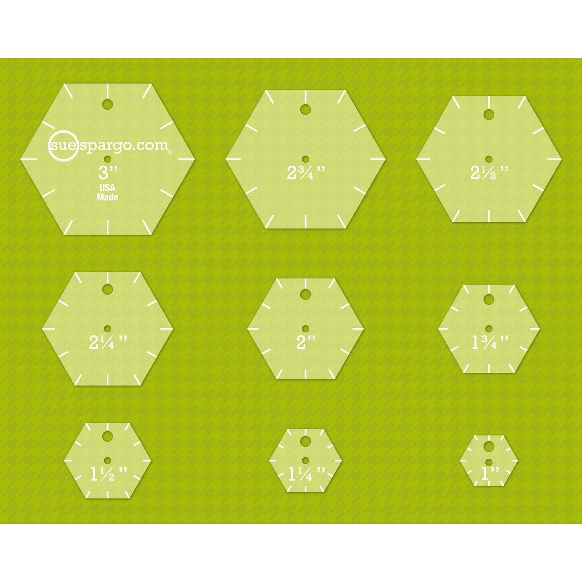 Wrights Colored Template Shapes Hexagon