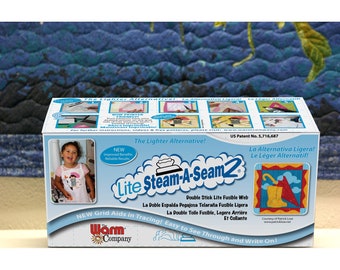12" Steam A Seam Lite 2 ~ FUSIBLE WEB ~ 1"Grid ~ Sold by the FOOT (12" x 12")