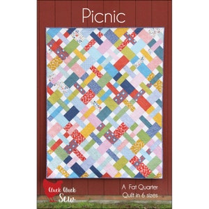 PICNIC QUILT PATTERN ~ by Cluck Cluck Sew ~ Crib, Lap, Throw, Twin, Queen, King