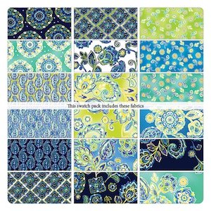 BLUE HORIZON ~ 40  2-1/2” Strips ~ Jelly Roll ~ by Kanvas Studio ~ Blues Greens