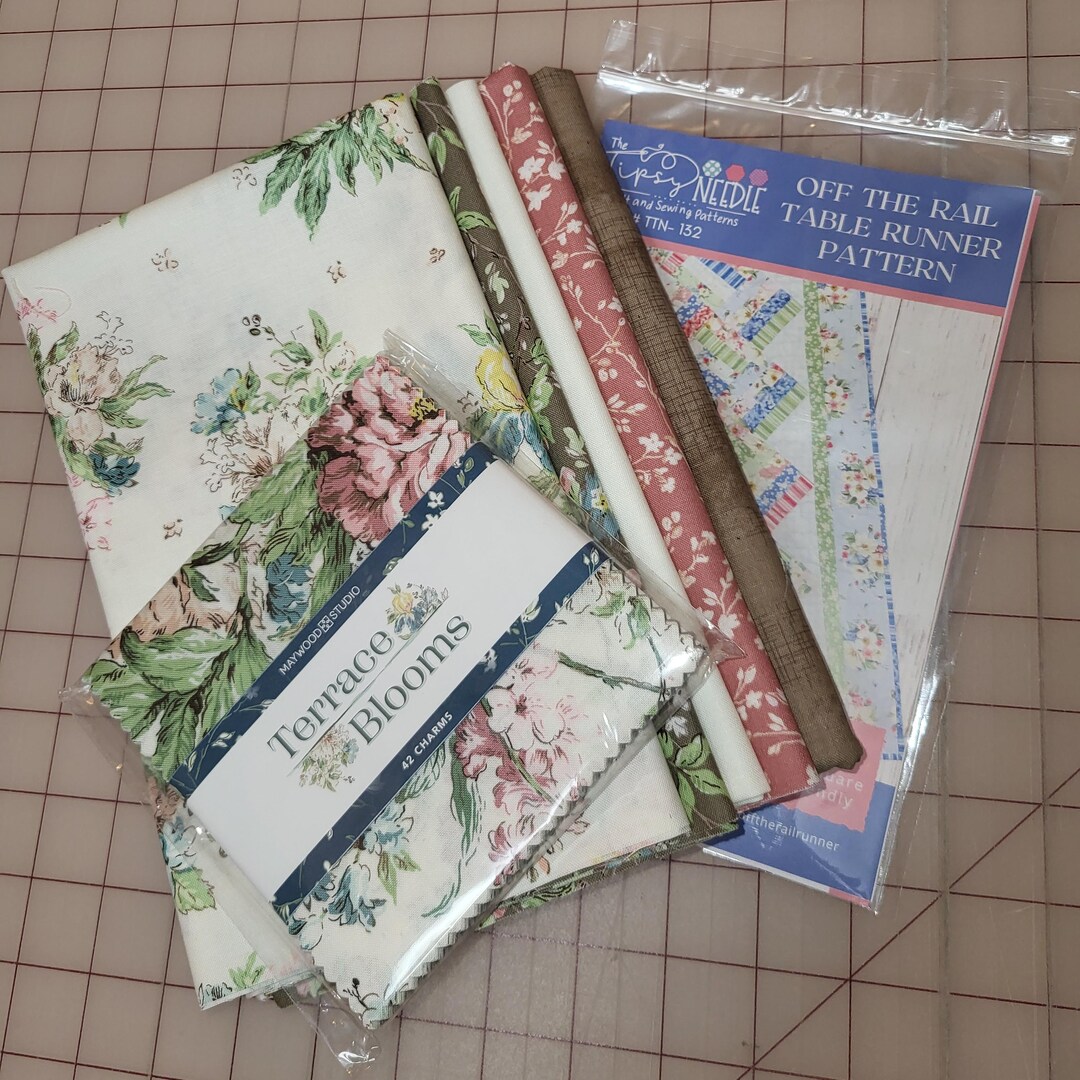 TABLE RUNNER Quilt KIT ~ All Fabrics and Pattern Included ~ Terrace ...