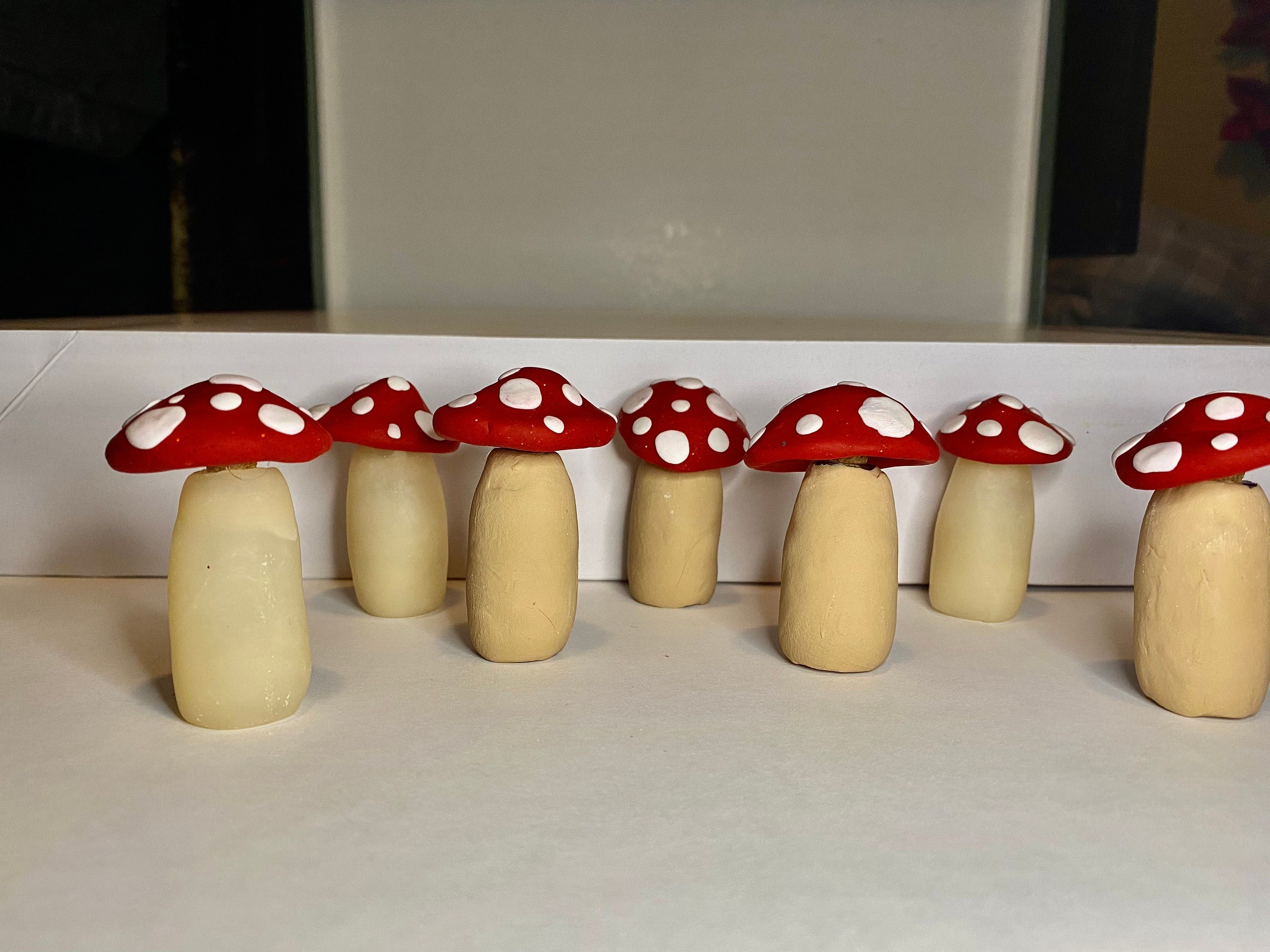 Mini Mushroom Jars Mushroom Jars Glass Bottle Etsy