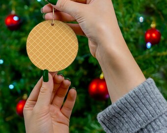 Waffle House Inspired Ornament, Waffle Ornament