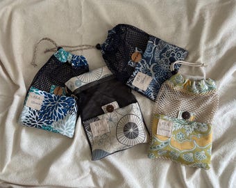 Mesh shoe bags for dance, pointe, gymnastics