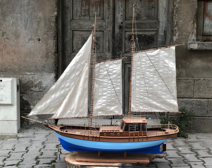 Sailing Model Ship Handcrafted Wooden Boat Gulet