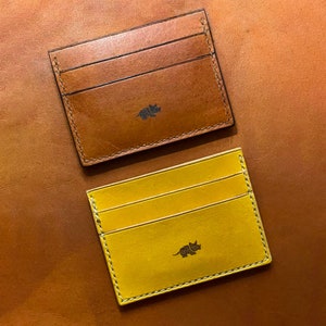 Porte-cartes en cuir véritable, porte-cartes de voyage ou portefeuille de poche image 2