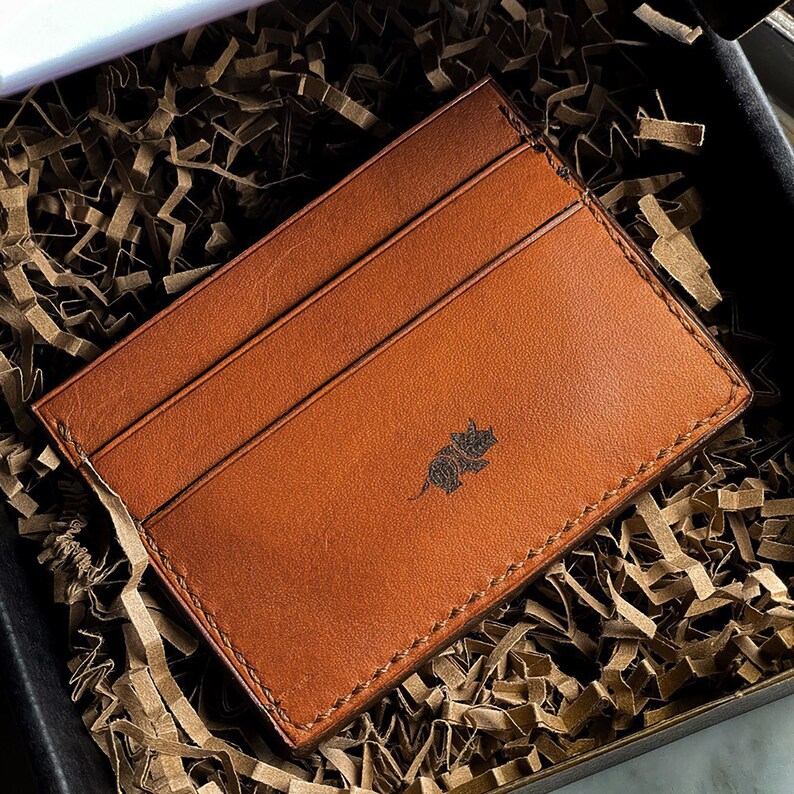Porte-cartes en cuir véritable, porte-cartes de voyage ou portefeuille de poche Marron