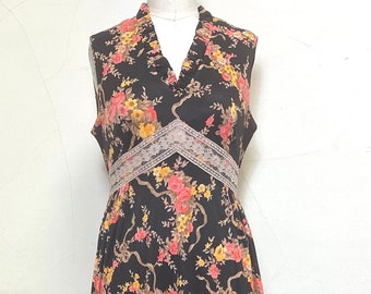 Sz. M 1970's Maxi Dress