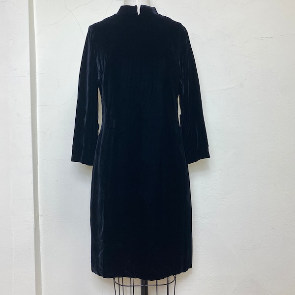 Black Velvet Dress Etsy