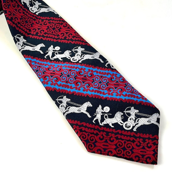 1970's Wide Tie "Gino Pompeii" Made in Italy - image 1