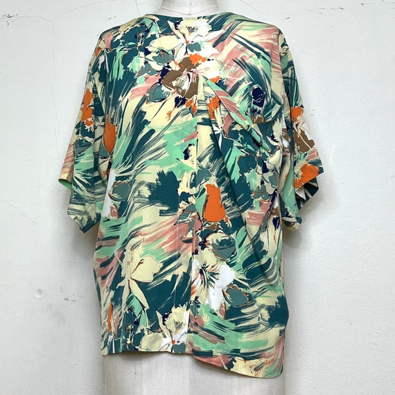 1990's Vintage Silk Genny Blouse - image 1