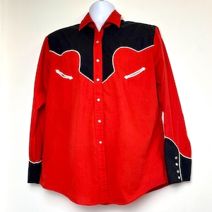 Sz. XL Men&#39;s Country Western Snap Shirt &quot;ELY Country Charmers&quot;