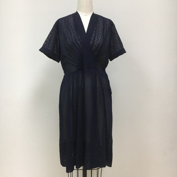 Sz. L 1940's "Classic Lady Constantine" sheer dres