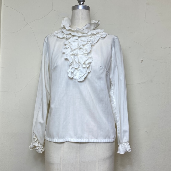 SZ. S Vintage RUFFLE BLOUSE