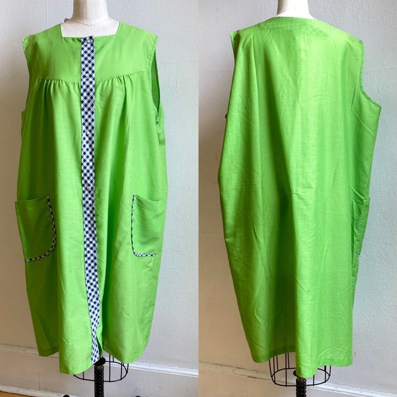 XXL 1960's Green Housedress - image 1