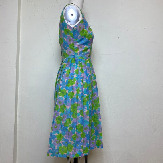 Sz. S 1960's Floral Sundress - image 7