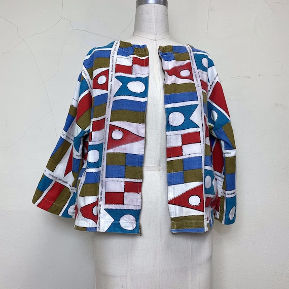 Sz. L 1960's Hurricane Flag Jacket - image 2