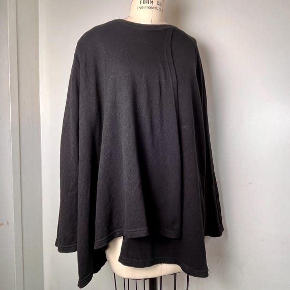 Sz. L Les Copains Drape Sweater Wool/Silk/Cashmere