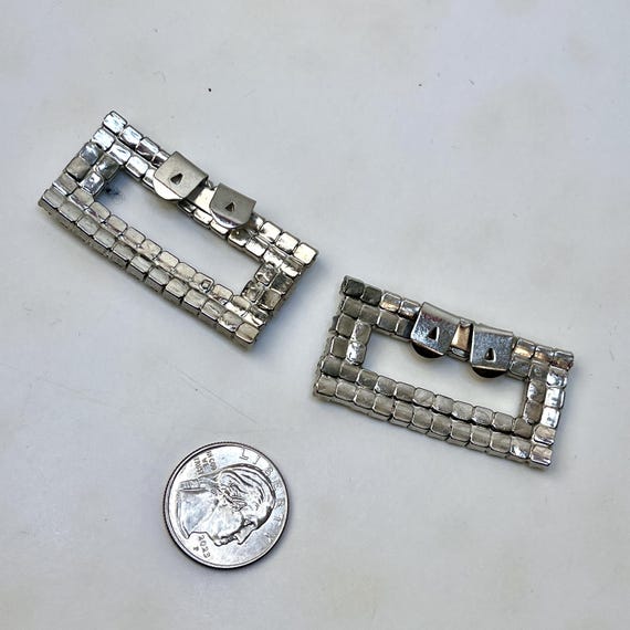 1960's Rhinestone Shoe Clips View 3