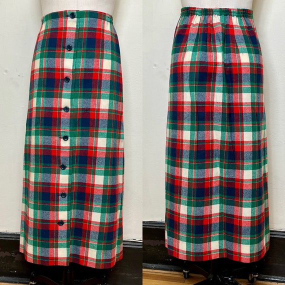 Sz. S 1970's Pendleton Long Skirt
