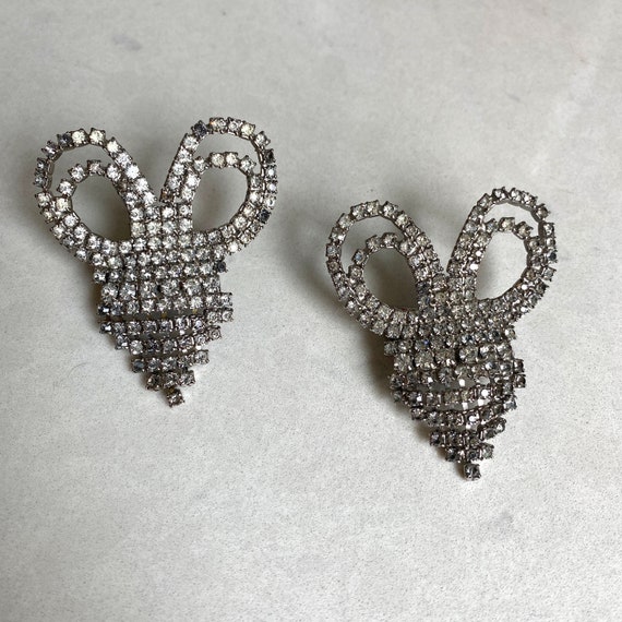 1950's Rhinestone Shoe Clips