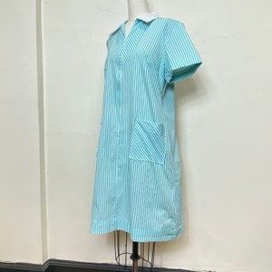 Sz 10 Vintage Zip & Dash Zip Front Dress image 7