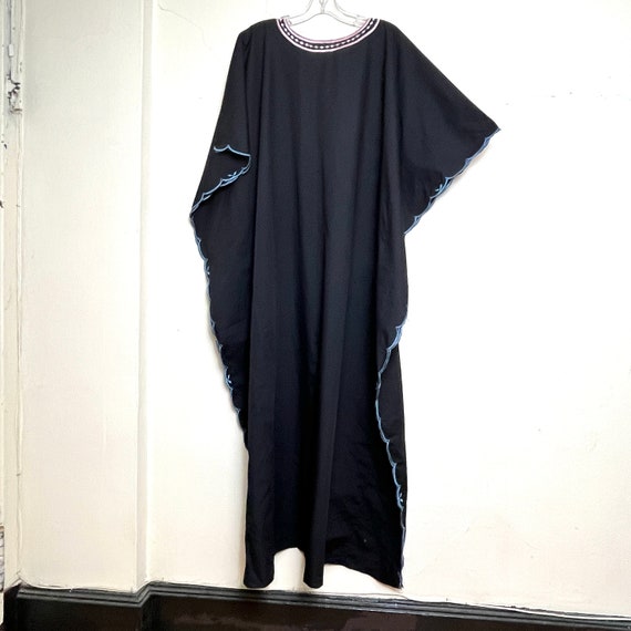 Sz. XL Caftan Embroidered Cotton/Poly Blend - image 4
