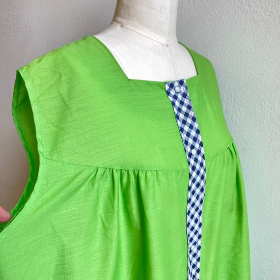 XXL 1960's Green Housedress - image 8