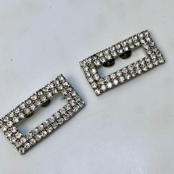 1960's Rhinestone Shoe Clips