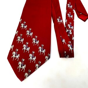 1970&#39;s Maroon Wide Poly Tie