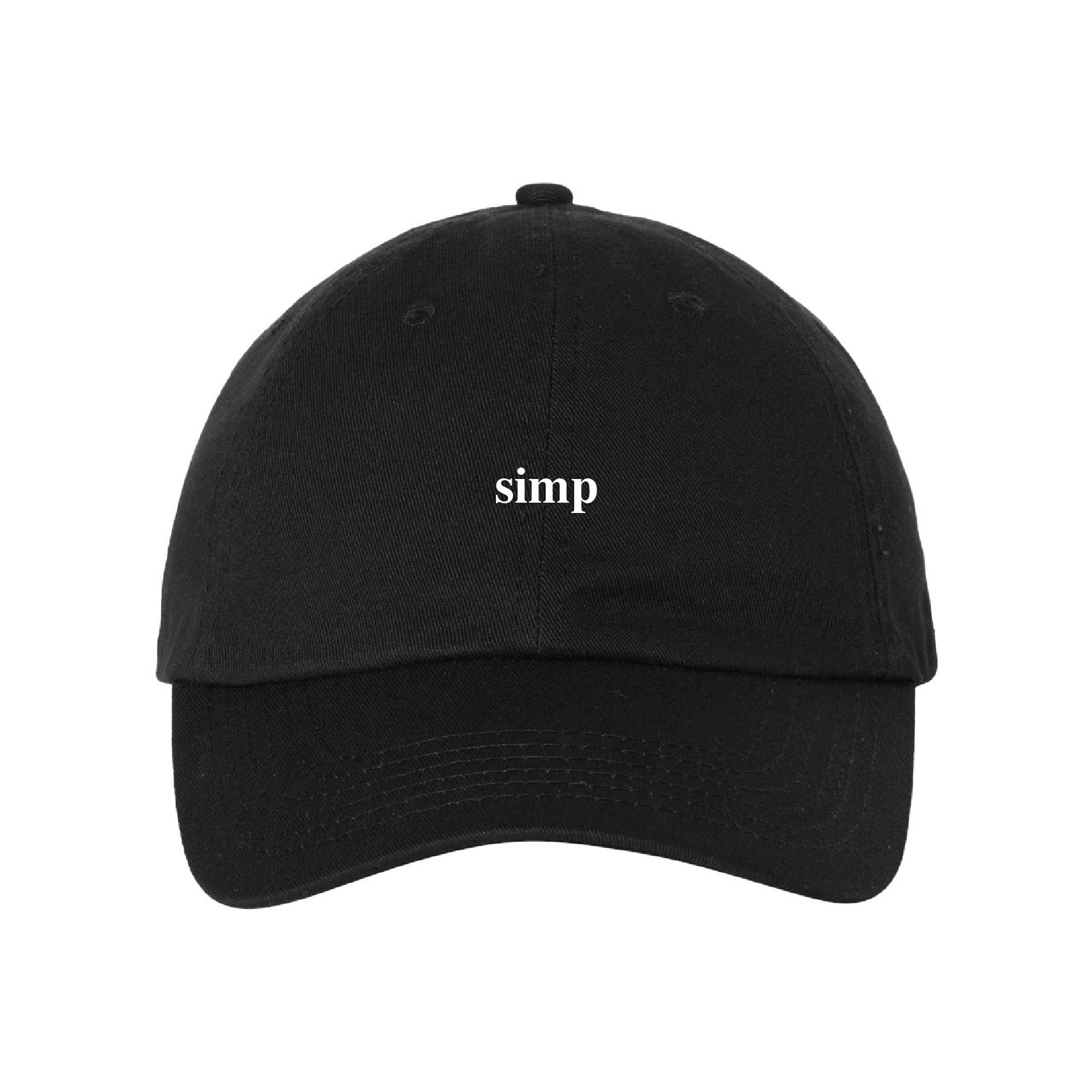 Simp - Adjustable Embroidered Baseball Cap - Multiple Colors - Gift - Handmade