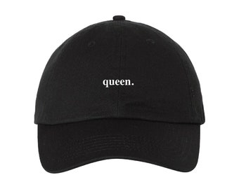 Queen - Boss Lady - Adjustable Embroidered Baseball Cap - Multiple Colors - Gift - Handmade