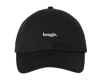 Bougie - Statement - Adjustable Embroidered Baseball Cap - Multiple Colors - Gift - Handmade