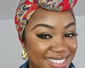 Satin Lined Headwrap/Pre-tie Turban/Headwrap/Satin Lined Option Available/Stretchy Headwrap/Pre-Tie Headwrap/Chemo hat/Ankara headscarf/CAP