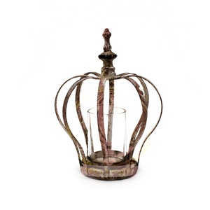 Enchanted Metal Rustic Tea Light Holder Crown