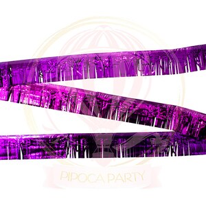 Purple Foil Fringe Garland, Backdrop, Wedding Decoration, Bridal Shower, Birthday Party, Mermaid Party, Narwhal Party