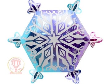 Snowflake Balloon, Frozen Party, Baby Shower, Winter wonderland Party, Christening