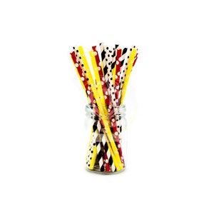 25 Party Straws, Mickey Party, Pirate Party, Circus Party, Birthday Party, Baby Shower, Christening