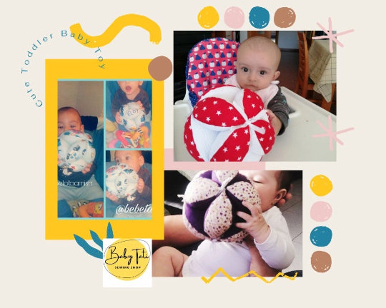Montessori bal voor nieuwe baby, puzzelballen zintuiglijk speelgoed, zachte clutch babybal, handoogcoördinatiespeelgoed, babyshowercadeau voor pasgeboren afbeelding 2