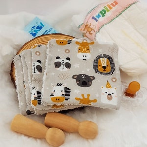 Baby Mundtücher, umweltfreundliche Geschenke für Kinder, umweltfreundliche wiederverwendbare waschbare, wiederverwendbare Tücher, Make-up-Entferner-Tücher, Zero Waste Babyparty