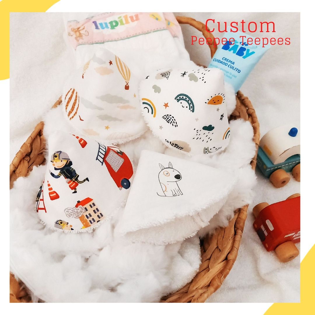 Personalized Peepee Teepees for Baby Boy Pee Pee Shield Etsy