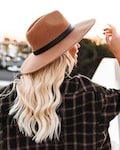 100% Wool Flat Brim Strap Pork Pie Fashion Hat, Women\u2019s fedora hat | wide brim hat|black wide brim hat | unisex fedora