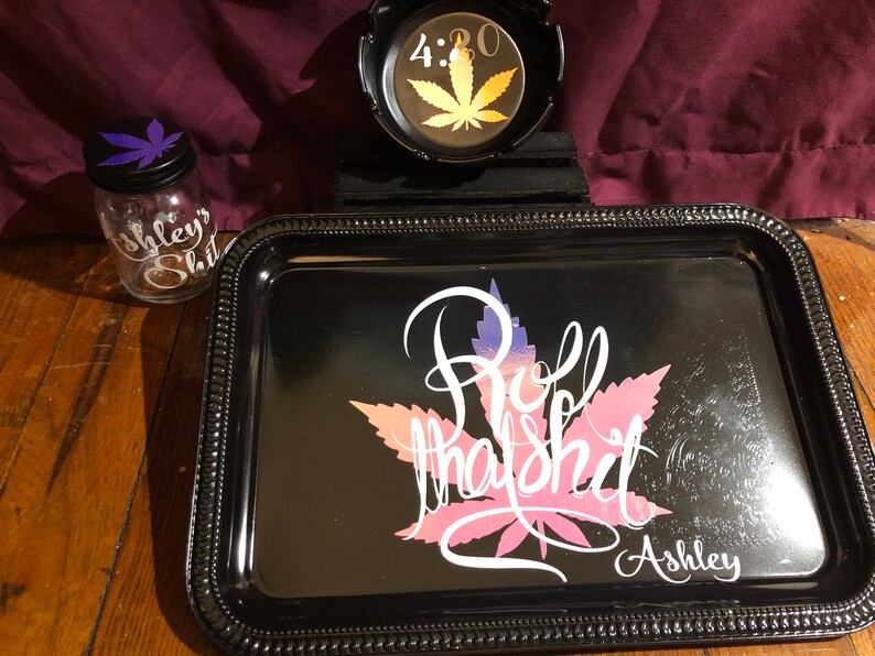 Customizable 4pc rolling tray sets Etsy