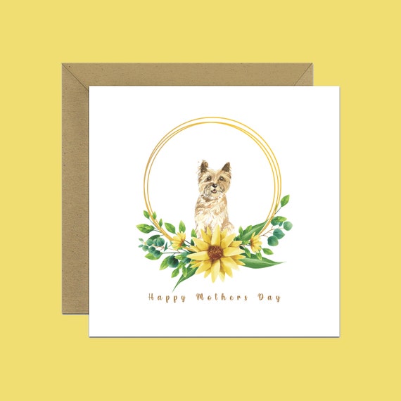 Blank Card ideal Mothers Day 4"x 6" Valentines etc. Cairn Terrier Dog Blank Card ideal Mothers Day 4"x 6" Valentines etc. Cairn Terrier Dog
